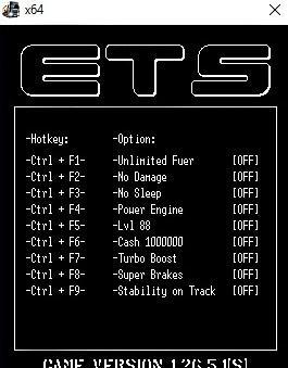 Трейнер +9 для версии 1.26.5.1s x64 Steam от LIRW GHL