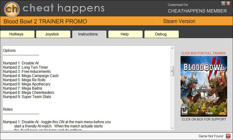 Трейнер +9 для версии 3.0.120.2 от CheatHappens.com