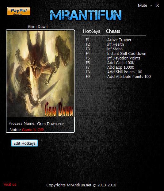 Трейнер +8 для версии 1.0.0.6 от MrAntiFun