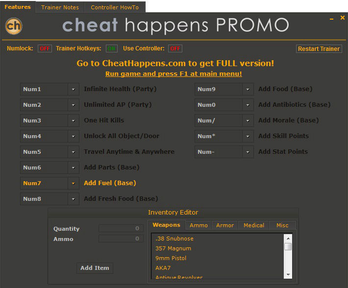 Трейнер +1 для версии 0.8.1.3792 от Cheat Happens