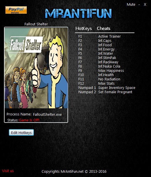 Трейнер +13 для версии 1.11 от MrAntiFun