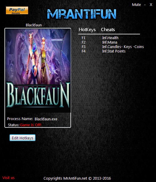 Трейнер +6 для версии 1.00 от MrAntiFun