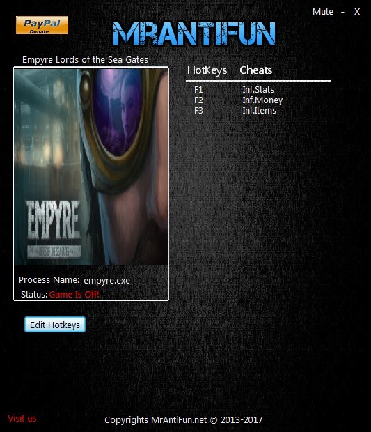 Трейнер +3 для версии от 11.21.2017 от MrAntiFun