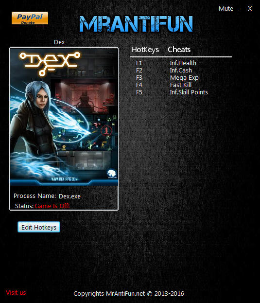 Трейнер +5 для версии 5.2.1.0 от MrAntiFun