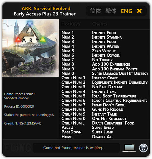 Трейнер +23 для версии Early Access: 02.02.2017 от FLiNG