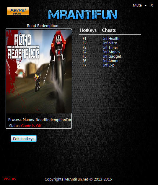Трейнер +7 для версии от 06.28.2016 от MrAntiFun
