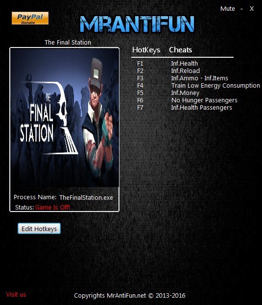 Трейнер +8 для версии 1.02 от MrAntiFun