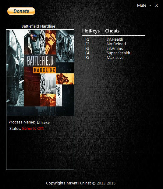 Трейнер +5 для версии 1.06.15 от MAF