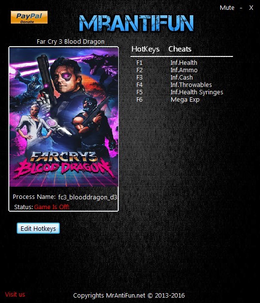 Трейнер +6 для версии 1.00B от MrAntiFun