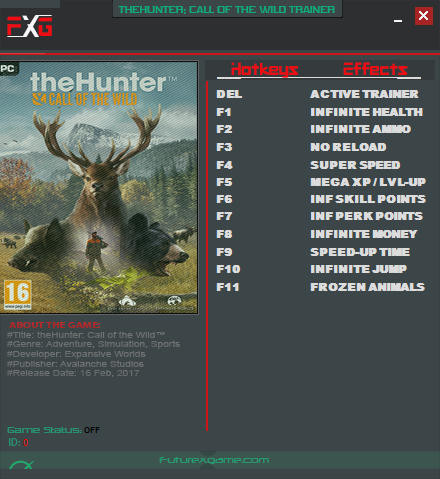 Трейнер +11 для версии 1.01 от FutureX