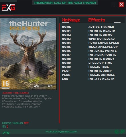 Трейнер +13 для версии 1.16 от FutureX