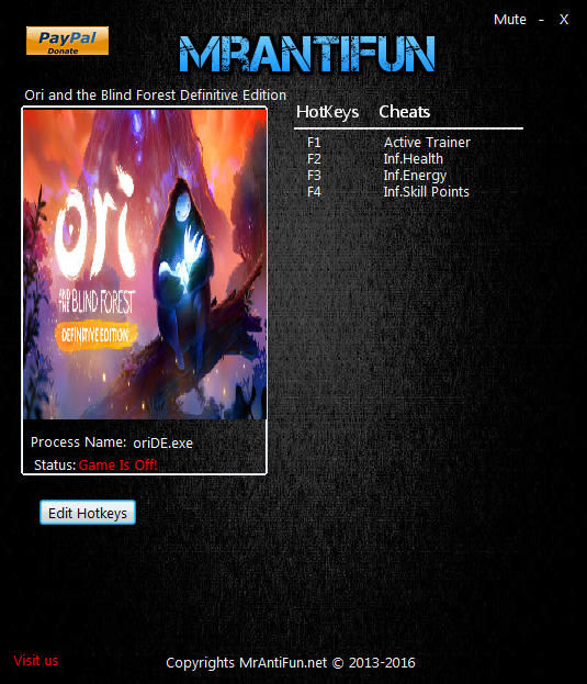 Трейнер +3 для версии 1.00 от MrAntiFun