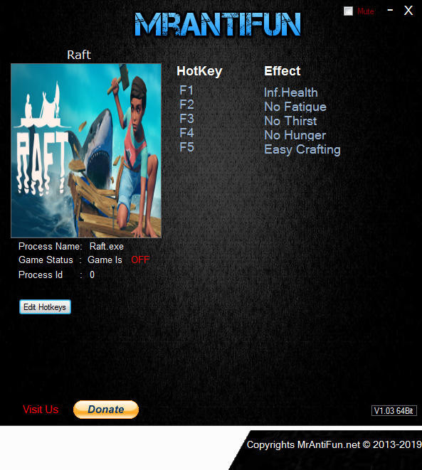Трейнер +5 для версии 8.3376123 64bit от MrAntiFun
