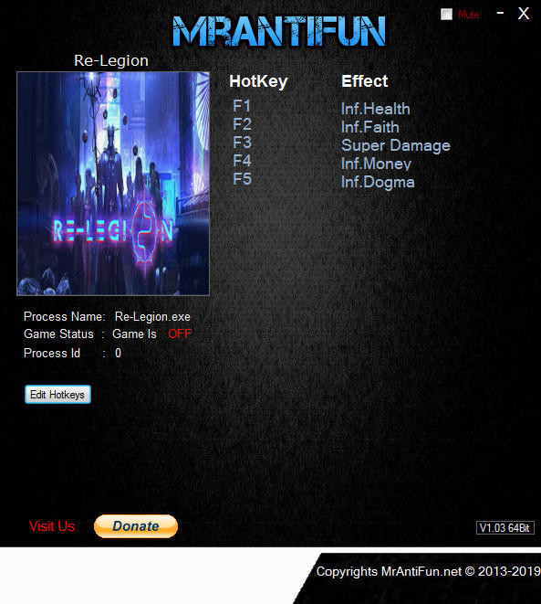 Трейнер +5 для версии 1.3.3.322 от MrAntiFun