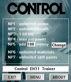 Трейнер +7 для версии 1.04.01 DX11 / DX12 от dR.oLLe