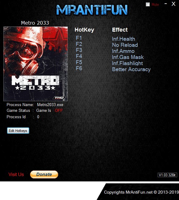 Трейнер +6 для версии от 05.01.2019 от MrAntiFun