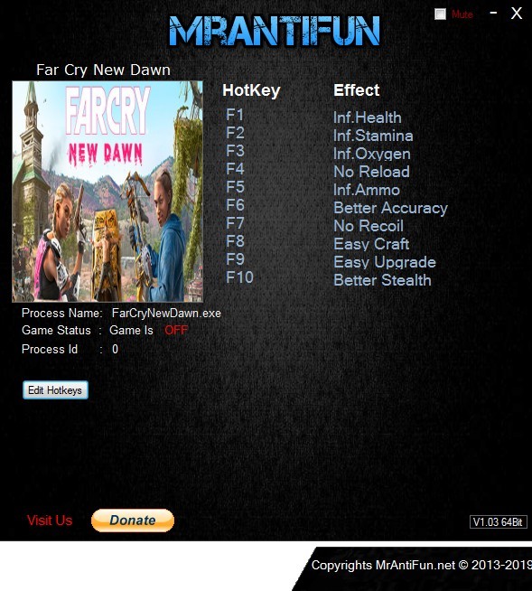 Трейнер +10 для версии 1.0.2 от MrAntiFun
