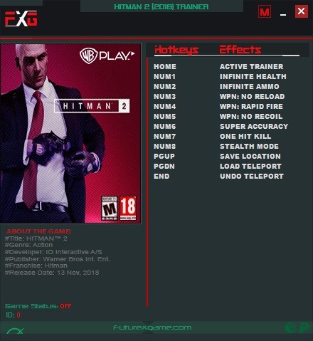 Трейнер +9 для версии 2.10.1 от FutureX