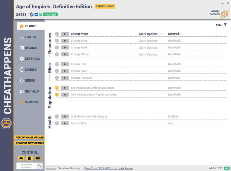 Трейнер +11 Build 34483 от CheatHappens.com