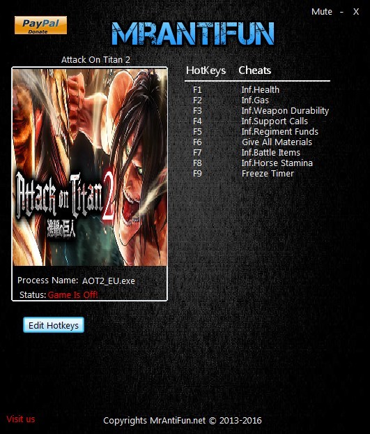 Трейнер +9 для версии 1.0 от MrAntiFun