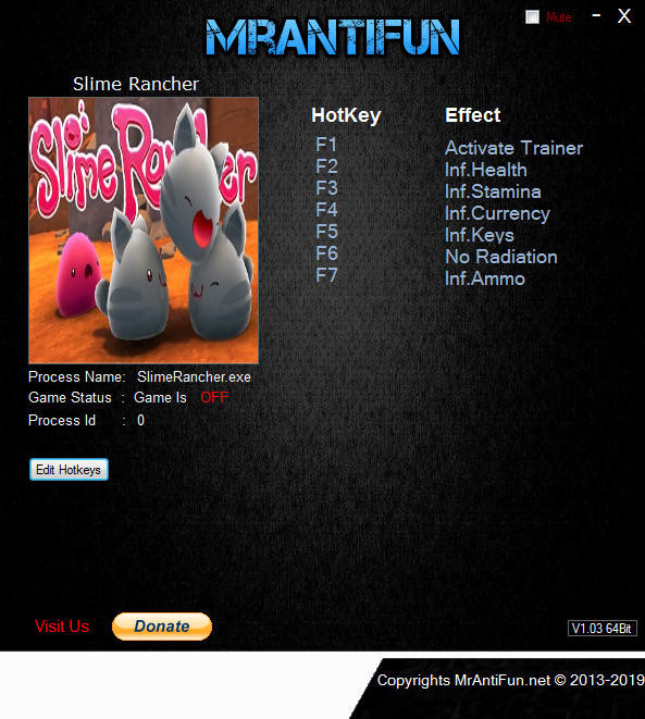 Трейнер +6 для версии 1.4.0b от MrAntiFun