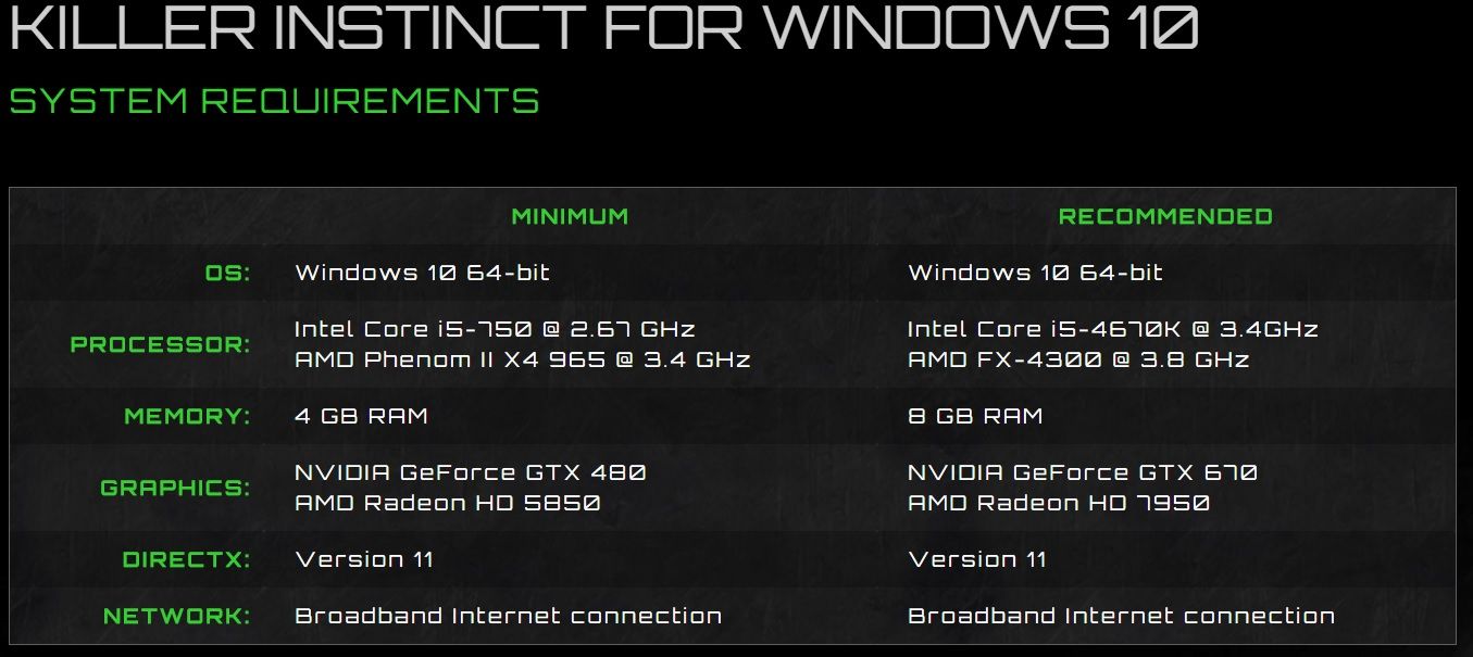 Pc killer. Killer Instinct требования. ПК киллер. Killer Instinct Gamepad. Killer Instinct 2022 системные требования рекомендуемые.