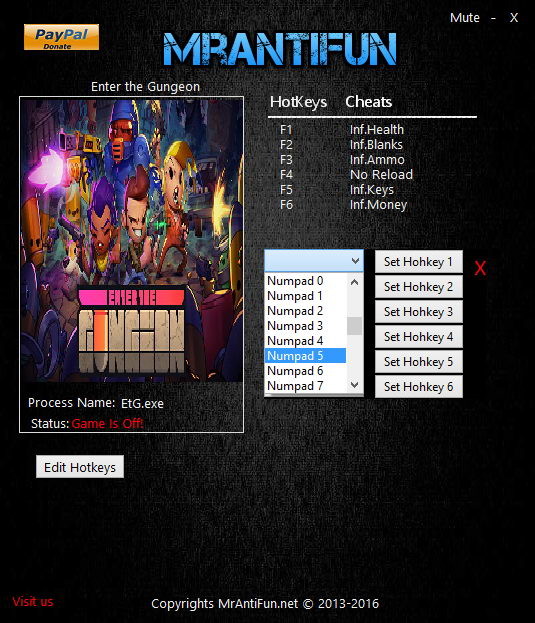 Трейнер +6 для версии 1.1.4 64bit от MrAntiFun