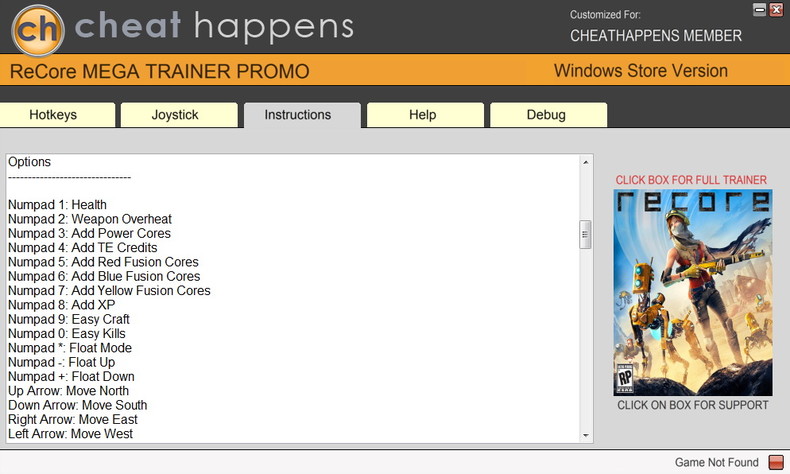 Трейнер +11 для версии 1.1.7448.2 (WINDOWS STORE) от CheatHappens.com