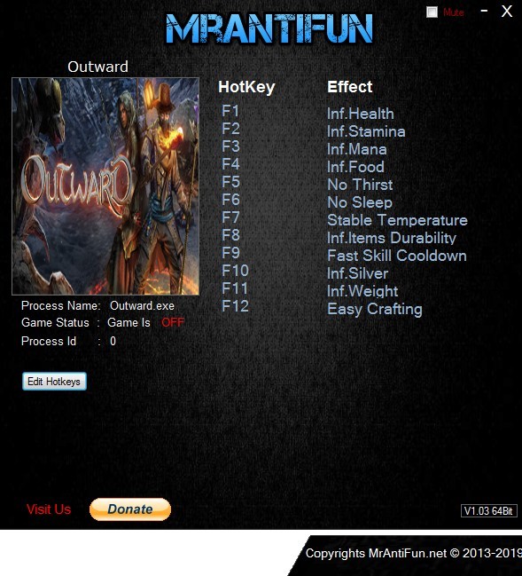 Трейнер +12 для версии 1.01 от MrAntiFun