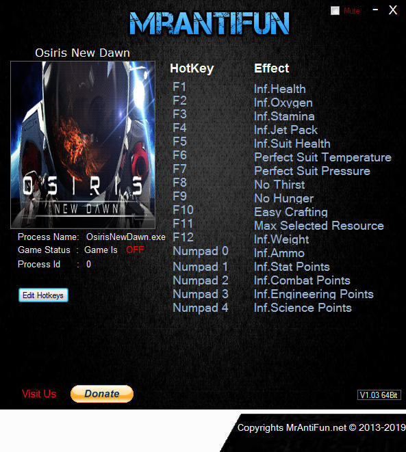 Трейнер +17 для версии 0.1.180.0 от MrAntiFun