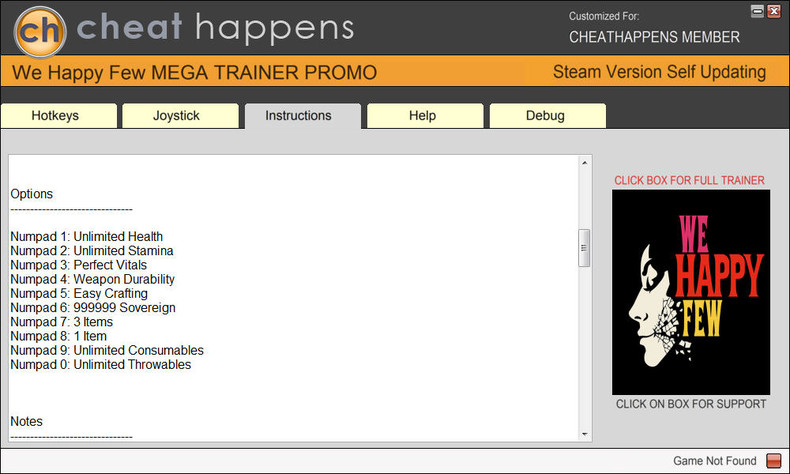 Трейнер +10 для версии 44445 от CheatHappens.com