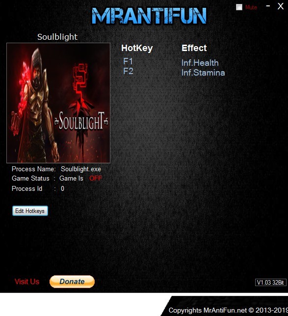 Трейнер +2 для версии 1.33 от MrAntiFun