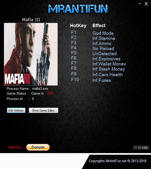 Трейнер +9 для версии 1.090 (21.10.2018) от MrAntiFun