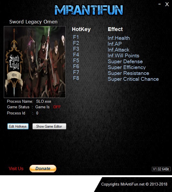 Трейнер +8 для версии 0.2.5 от MrAntiFun