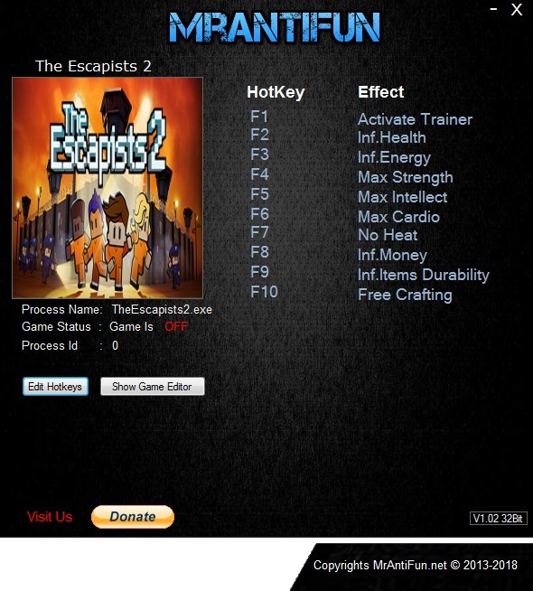 Трейнер +9 для версии 1.1.7 от MrAntiFun