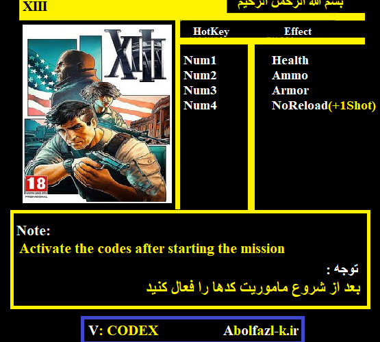 Трейнер +4 для версии 1.0 от Abolfazl.k