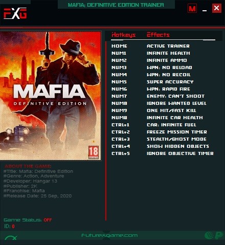 Трейнер +15 для версии 1.0.1 от FutureX