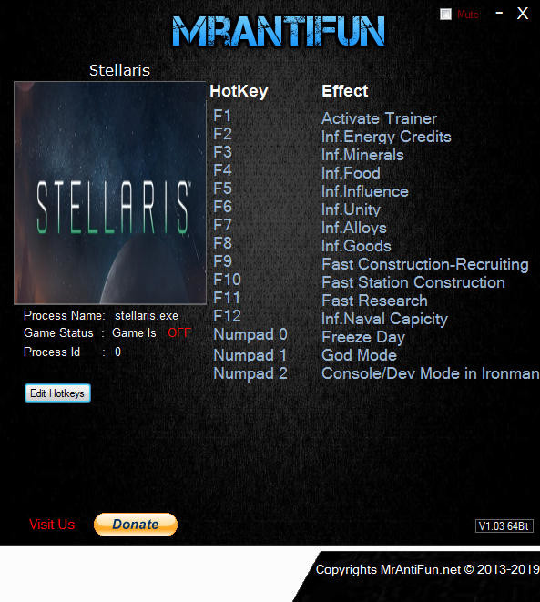 Трейнер +15 для версии 2.3.1 от MrAntiFun