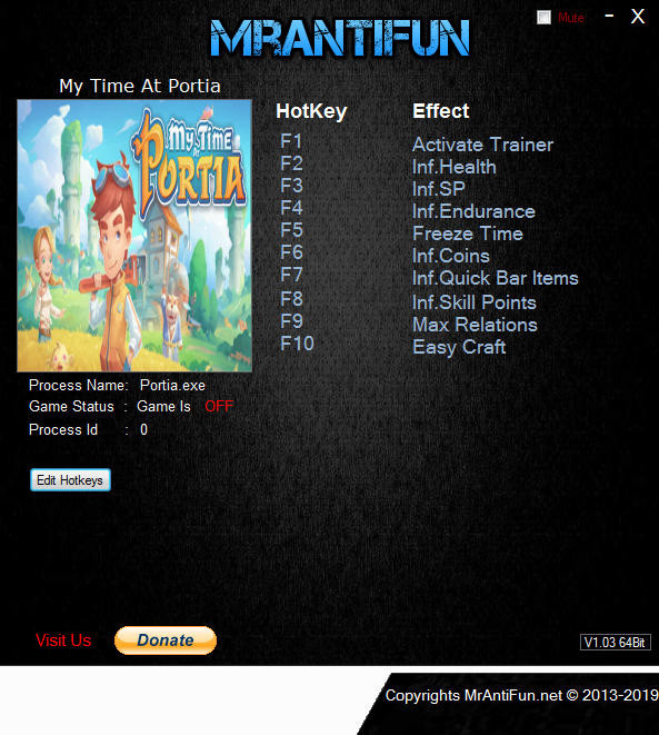 Трейнер +9 для версии 2.0.133926 от MrAntiFun