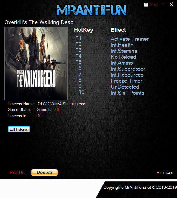 Трейнер +10 для версии 1.3.0 от MrAntiFun