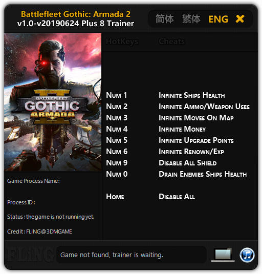Трейнер +8 для версии 1.0 (24.06.2019) от FLiNG