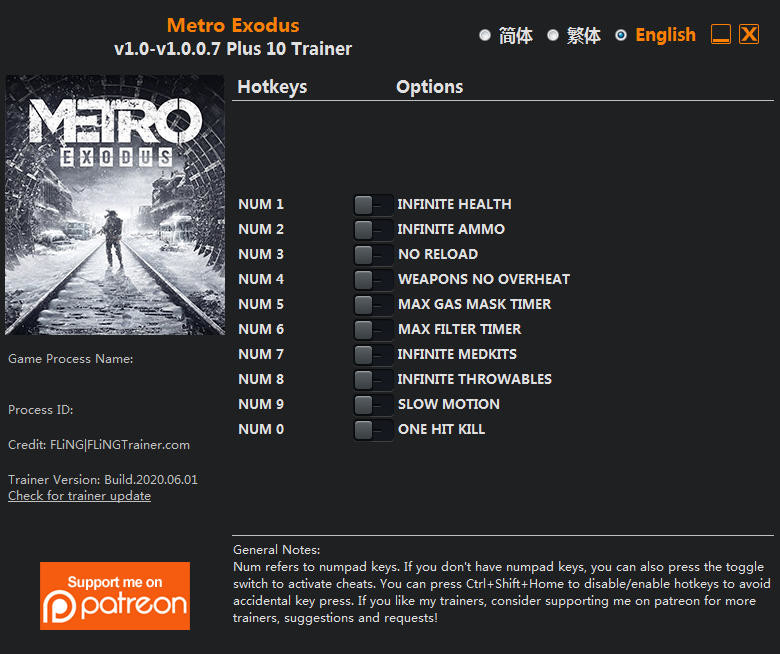 Трейнер +10 для версии 1.0.0.7 от FLiNG