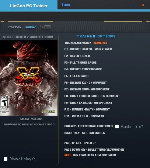 Трейнер +15 для версии 3.002 от LinGon