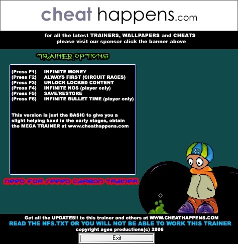 Трейнер +6 от CheatHappens.com 