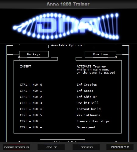 Трейнер +9 для версии 9.2.972600 от DNA / HoG