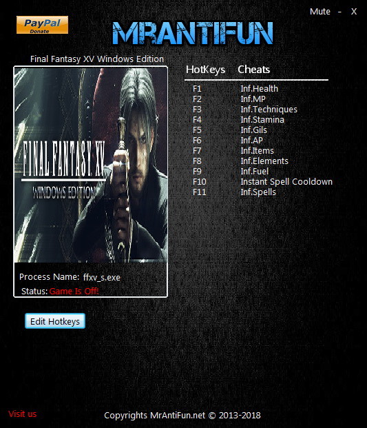 Трейнер +11 для версии 1.0 (Steam) от MrAntiFun