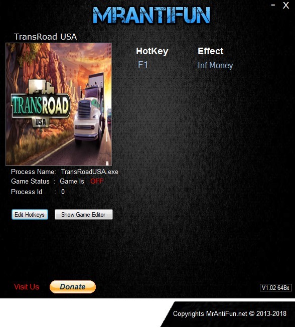 Трейнер +1 для версии 1.2.1 от MrAntiFun