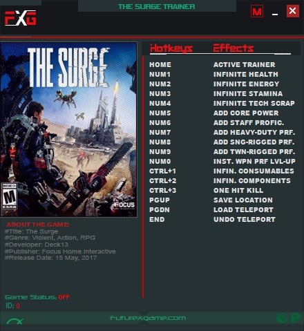 Трейнер +14 для версии 42854 [Update 8] от FutureX