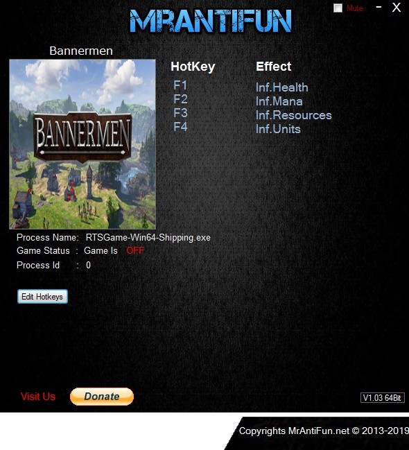 Трейнер +4 для версии 1.0.7 от MrAntiFun