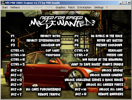 Трейнер MW Inside 1.77